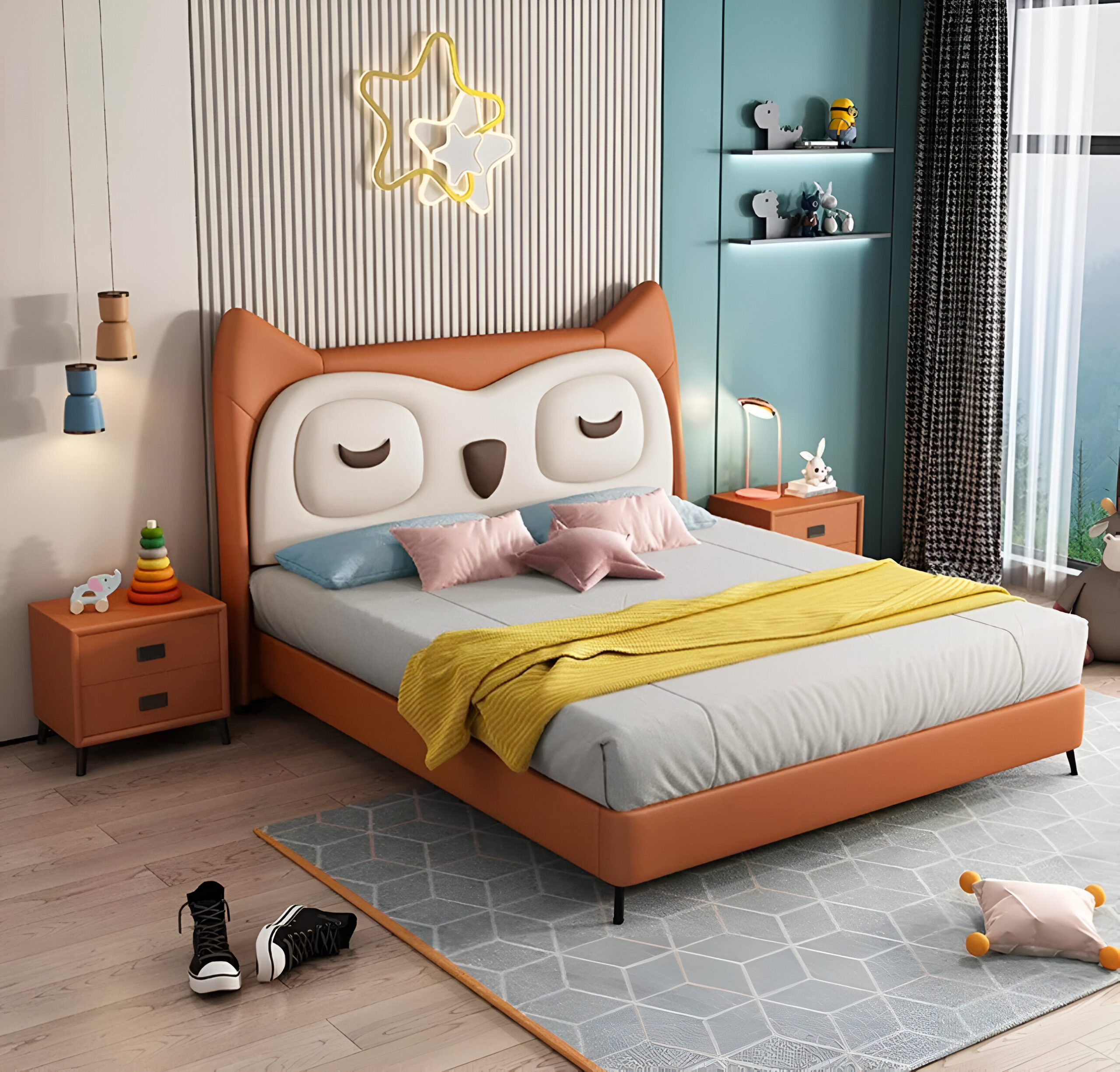 Lit Enfant Hiboosy – Tendresse Animale et Praticité Astucieuse