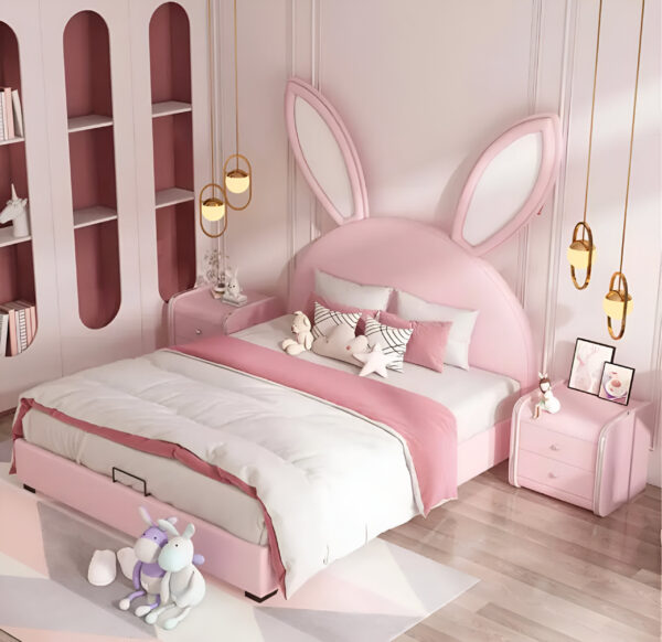 Lit Enfant Lapin –– Douceur et Sécurité pour Petits Dormeurs