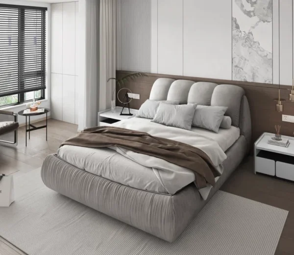 chambre a coucher moderne - lit au maroc